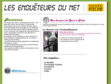 Tablet Screenshot of les-enqueteurs-du-net.com